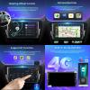 JDMOICEA Double Din Car Stereo Bluetooth MP5 Player with Carplay/Auto, 9 Inch Touchscreen Radio Receiver with AHD Backup Camera, Compatible with Jeep Cherokee 5 KL 2014~2018 Support 4G/SWC/DSP,K400S view 4