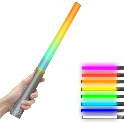 agreilduite RGB Handheld Led Video Light Wand Stick,Full Colors Led Photography Light,with Rechargeable Battery,Dimmable RGB Light Stick-3000k-5600k Adjustable,for Photography & Vlog