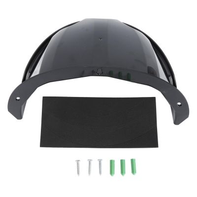 Camera Shade Cover, Ring Camera Cover 11.02 * 8.27 * 5.91in Camera Rain Cover with Multiple Holes for Surveillance Camera (Black)