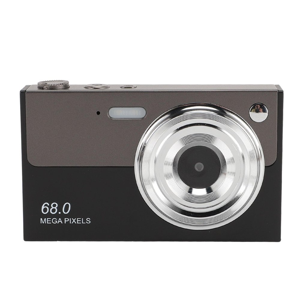 4K 68MP Digital Camera, Adaptive AF Autofocus Video Camera with 16X Digital Zoom 2.8 Inch Screen Built in 32GB Memory 1000mAh Battery (Black Gray)