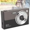 4K 68MP Digital Camera, Adaptive AF Autofocus Video Camera with 16X Digital Zoom 2.8 Inch Screen Built in 32GB Memory 1000mAh Battery (Black Gray) view 3