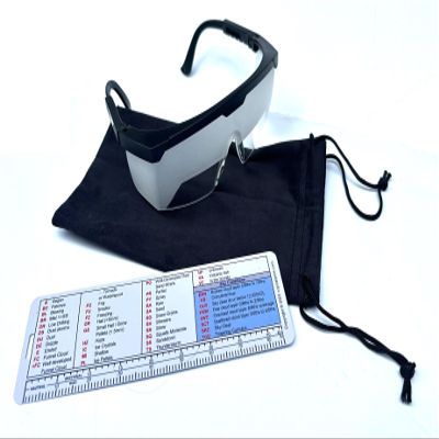 Crystal Pilot IFR Certified Fog Goggles/View Limiting Device and Metar Cheat Sheet with Sectional Scale