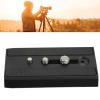 Quick Release Plate, Tripod Quick Release Plate with 1/4in and 3/8in Screws Aluminum Alloy Camera Tripod Quick Release Plate Mounting Plate for 501HDV 503HDV 701HDV MH055M0 Q5 view 3