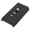 Quick Release Plate, Tripod Quick Release Plate with 1/4in and 3/8in Screws Aluminum Alloy Camera Tripod Quick Release Plate Mounting Plate for 501HDV 503HDV 701HDV MH055M0 Q5 view 4