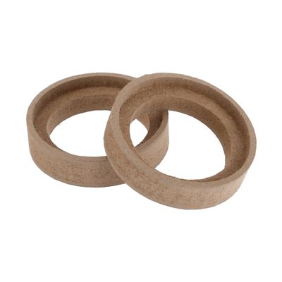 RATCHROLL 2 Pcs Universal Speaker Spacer Ring Tweeter Speaker Spacer Adapter Waterproof for 2" Speaker Subwoofer Mounting Spacer Bracket Ring Brown Wood