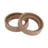RATCHROLL 2 Pcs Universal Speaker Spacer Ring Tweeter Speaker Spacer Adapter Waterproof for 2" Speaker Subwoofer Mounting Spacer Bracket Ring Brown Wood view 1