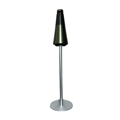 ZGOUO Speaker Floor Stand is Compatible with Bang&Olufsen Beosound 2 (First, Second, and Third Generations), Made of Aluminum Alloy Material, with Built-in Power Cord, (Silver Single)