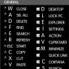 Reference Keyboard Hotkeys Sticky Labels for Windows Black, White Background (3.25" x 3") view 3