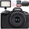 Canon EOS R50 Mirrorless Camera w/Canon RF-S 18-45mm f/4.5-6.3 is STM Lens + LED Video Light + Camera Case + 64GB Memory (12pc Bundle) (Renewed) view 1