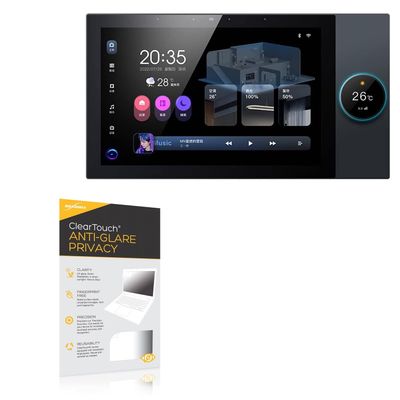 BoxWave Screen Protector Compatible with Anjielo Smart Home Control Panel,10 inch - ClearTouch Anti-Glare Privacy (2-Pack), Privacy Screen Protector Flexible Film Anti-Glare