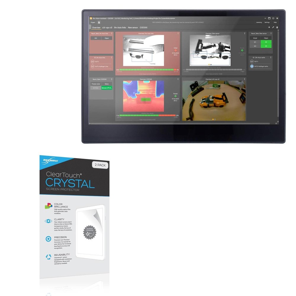 BoxWave Screen Protector Compatible with ifm Touch Panel PC ZJF060 - ClearTouch Crystal (2-Pack), HD Film Skin - Shields from Scratches