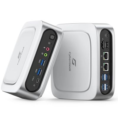 CyberGeek Mini PC Gaming, 11th Gen Core i9-11900H(8C/16T, Up to 4.9GHz), Small Computer 32GB DDR4 1TB PCIe SSD, Tiny PC 4K Triple Display (DP/HD/Type-C), 6 USB Ports, Dual LAN, Wi-Fi 6, BT5.2