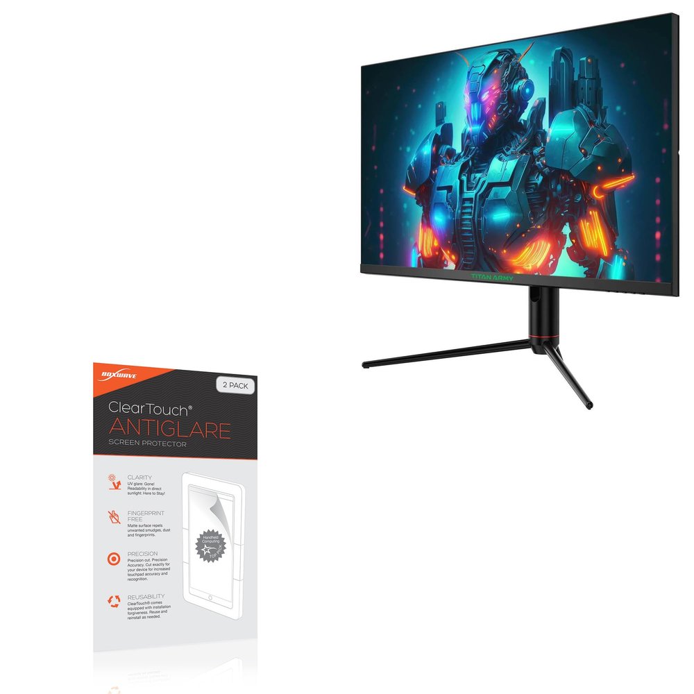 BoxWave Screen Protector Compatible with Titan Army P32A2S2 Gaming Monitor (32 in) - ClearTouch Anti-Glare (2-Pack), Anti-Fingerprint Matte Film Skin