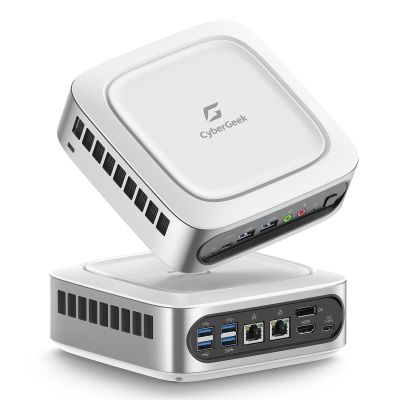 CyberGeek Mini PC Linux Preinstalled, 11th Gen Intel i9-11900H(8C/16T, Up to 4.9GHz), Mini Gaming Computer 32GB RAM 2TB PCIe SSD, 4K Triple Display, Dual LAN, 6 USB Ports, Wi-Fi 6, BT5.2 Mini Server
