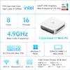 CyberGeek Mini PC Linux Preinstalled, 11th Gen Intel i9-11900H(8C/16T, Up to 4.9GHz), Mini Gaming Computer 32GB RAM 2TB PCIe SSD, 4K Triple Display, Dual LAN, 6 USB Ports, Wi-Fi 6, BT5.2 Mini Server view 3