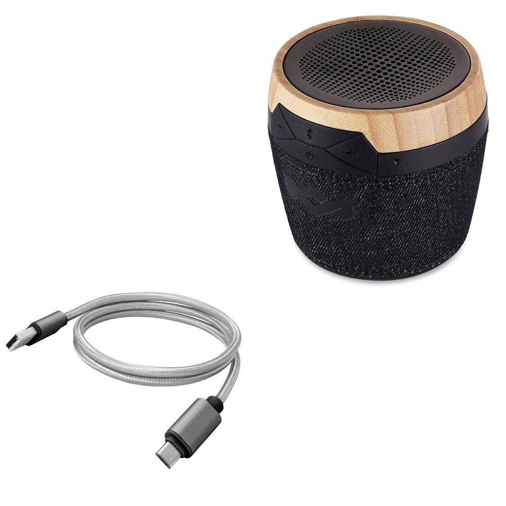 BoxWave Cable Compatible with House of Marley Chant Mini - Micro USB DuraCable, Braided Micro USB Charging Cable - Space Grey
