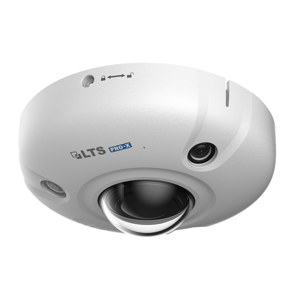 LTS LXIP75122F-SE Pro-X Series 12MP Fisheye Dome IP Camera Two-Way Audio PoE