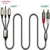 DUOYUTING 3 in 1 Audio Cable, iOS Phone/3.5mm AUX/USB C to 2 RCA,Stereo Audio Adapter for iPhone/Type C Phone/AUX to Amplifier/Sound Box & Home Theater etc.16.5FT view 2
