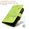 Smartphone Flip Case Compatible with iPad ipod Touch 7 (2019)/6 Touch5 Case,Wallet Case Slim PU Leather Phone Flip Folio Case,Shockproof Protective Case with Card Holders+Wrist Strap Flip Cases(Green) view 2