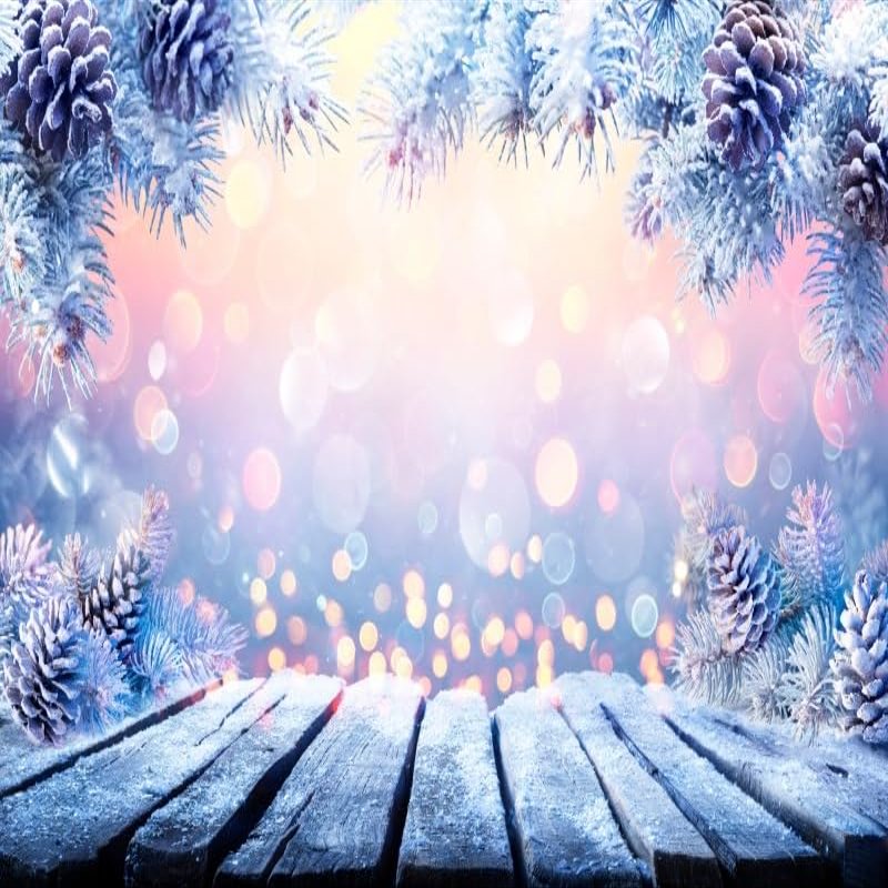 Winter Backdrop Wonderland Snowflake Frozen Birthday Backdrop Snow Landscape Christmas Holiday Party Portrait Photography Background Photobooth Studio Props7x5ft