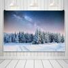 Winter Scene Backdrop Forest Landscape Snowy Christmas Pine Tree Photography Background Natural Scene Xmas Party Wall Decoration Supplies Photo Booth7x5ft view 3