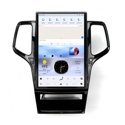 14.4 Inch 8+128GB Vertical Screen Android 13 Car Radio Head Unit for Jeep Grand Cherokee Multimedia Stereo Wireless Carplay, GPS Navigation, OEM Functions (Year 2011-2013, Black)