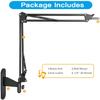 AceTaken Upgraded Webcam Wall Mount Holder Stand for Logitech C920 C922 C930 StreamCam C925e C615,MX Brio,Brio 4K, Brio 500 Webcams view 4
