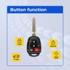 Replacement Keyless Remote Head Key Fob Compatible with Corolla 2018 FCC HYQ12BDM HYQ12BEL Part Number 89070-02880 8907002880 view 2