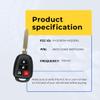 Replacement Keyless Remote Head Key Fob Compatible with Corolla 2018 FCC HYQ12BDM HYQ12BEL Part Number 89070-02880 8907002880 view 3