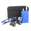 Lab 2.5X Binocular Loupes + 1W LED Headlight Lamp + Cloth Bag Color Blue view 3