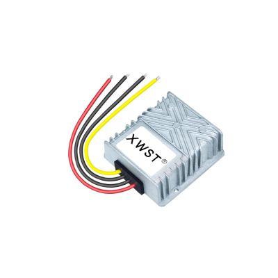KNKQZXVDF DC DC Converter 30-60V to 12V 36V 48V to 12V Voltage Reducer 10-25A Step Down Module Waterproof Buck Solar Inverter(25A Aluminum L)