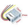 KNKQZXVDF DC DC Converter 30-60V to 12V 36V 48V to 12V Voltage Reducer 10-25A Step Down Module Waterproof Buck Solar Inverter(25A Aluminum L) view 2
