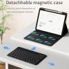 kenke for iPad 11th 10th Generation Case with Keyboard- 7 Colors Backlit Wireless Detachable Folio Keyboard Cover with Pencil Holder, Thin for iPad 11 inch A16 2025 10th Gen 10.9 Inch 2022, Black view 3