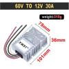 KNKQZXVDF Upgrade Shell DC DC Converter 60V to 12V Step Down Voltage Regulator 1-65A Power Supply Inverter Transfomer Modual(30A 101Silver) view 2