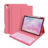 kenke Keyboard Case for iPad (A16) 11th 11-Inch / 10th 10.9-Inch Generation(2025/2022) with Pencil Holder- 7 Colors Backlit Rechargeable Wireless Detachable Folio Bluetooth Keyboard Cover, Hot Pink view 1