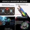 6000W 8000W Pure Sine Wave Power Inverter 12V 24V 48V 60V DC to 110V 220V AC Voltage Converter with LCD Display, for Home/RV/Truck/Car/Camping/Solar,8000W-60V view 3