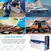 Eastnmythet 5000W Car Power Inverter, DC 12V 24V 48V 60V to AC 110V 220V Pure Sine Wave Power Inverter with Dual Sockets & LCD Display Screen,60V to 110V view 2