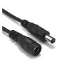5.5mm 2.1mm Jack Power Extension Cord 1-10m Copper Wires 5V 12V DC Connector Cable Compatible with L Strip Solar Panel CCTV Camera Router(White,1M_10 PCS) view 3