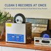 Record Cleaner 6L Ultrasonic Vinyl Cleaner 7-12 Inch 6 Records Ultrasonic Vinyl Cleaning Machine 180W Ultrasonic Records Cleaner with Drying Rack for Home Store view 2