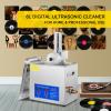 Dntum Ultrasonic Vinyl Record Cleane, 6L Vinyl Ultrasonic Cleaning Machine Knob Control Record Ultrasonic Cleaner 4 Records Vinyl Sonic Cleaner Stainless Steel Tank w/Mechanical Heater & Timer view 2