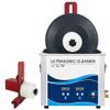 6.5L Ultrasonic Vinyl Record Cleaner Adjustable Power Heated Vinyl Record Cleaning System with Degas, Adjustable Temperature and Timing, Ultrasonic Cleaner for 7inch/12inch LP Record red,Red view 1
