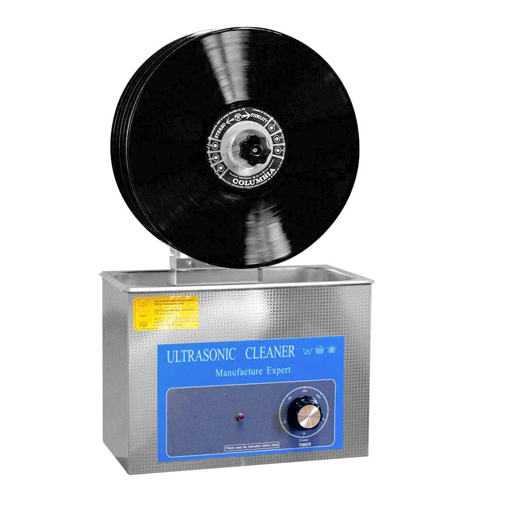 Dntum 140W LP Vinyl Record Ultrasonic Cleaner, 4L Ultrasonic Record Cleaner Machine, Electric Record Cleaner, CE/FCC/CCC/PSE