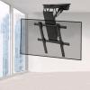 Electric TV Ceiling Mount - Tv Wall Mount, Motorized Flip Down TV Roof Ceiling Mount, Fits Most 50-70/50-90 Inches, with Remote Control and Switch Control, 0-85 Fold Down Stand,(50-90inch TV)(50-90in view 1