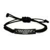 Dream Big, Work Hard, and Become an Amazing Web Developer Inspirational Rope Bracelet Gifts for Web Developers Birthday Unique Gift from Friends to Coworkers view 1