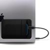 Afterplug Stick On Pouch for External SSD with Stick On Stylus Holder for Apple Pencil | Black view 2