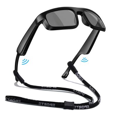 Grofulor Smart Glasses, Polarized Bluetooth Sunglasses with Built-in Mic & Speakers, Open Ear, Voice Assistant, UV Protection (LV-M8 Pro)