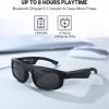 Grofulor Smart Glasses, Polarized Bluetooth Sunglasses with Built-in Mic & Speakers, Open Ear, Voice Assistant, UV Protection (LV-M8 Pro) view 2