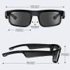 Grofulor Smart Glasses, Polarized Bluetooth Sunglasses with Built-in Mic & Speakers, Open Ear, Voice Assistant, UV Protection (LV-M8 Pro) view 3