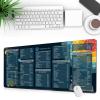 Excelpad Shortcut Mousepad, Getexcelpad Mouse Pad, Excel Cheat Sheet Desk Pad, Getexcelpad Mousepad, Rubber Sole Stitched Edge Excel Mouse Pad, Excel Shortcut Mat for Home Office(D,31.5*11.8*0.12inch) view 1
