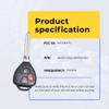 Replacement Keyless Remote Head Key Fob Compatible with Yaris 2010 FCC MOZB41TG Part Number 89070-21120 8907021120 view 3